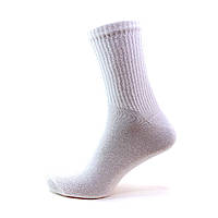 Чоловічі високі шкарпетки Sport Classic White 41-45 Високі Білі шкарпетки літні демісезонні