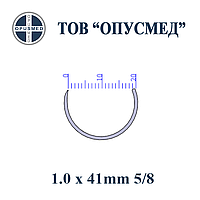 Игла с пружинным ушком колющая 5/8 круга 1,0*41мм, ОПУСМЕД