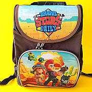 Рюкзак шкільний, ортопедичний, каркасний для учнів 1-3 класів 33*26*13 см