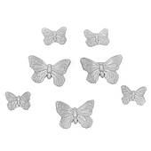 Набір цукрових прикрас "Метелики преміум" перламутрові білі (Slado)