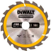 Диск пильный DeWALT СONSTRUCTION , 190 х 30 мм, 18 z, АТВ, 20 градусов (DT1943)