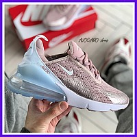 Кроссовки женские Nike Air Max 270 найк аир макс мах розовые найки баллон красовки кроссы с баллоном 38