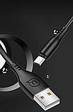 Кабель Usams US-SJ268 U18 Round Micro Cable 1m Black, фото 4