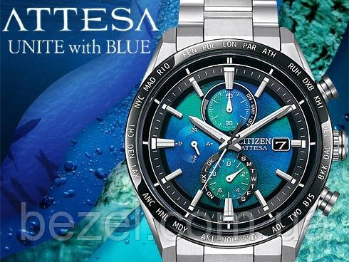 Чоловічий годинник CITIZEN AT8188-64L ATESSA UNITE WITH BLUE LIMITED EDITION [2,400 шт]