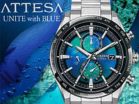 Мужские часы CITIZEN AT8188-64L ATESSA UNITE WITH BLUE LIMITED EDITION [2,400 шт]