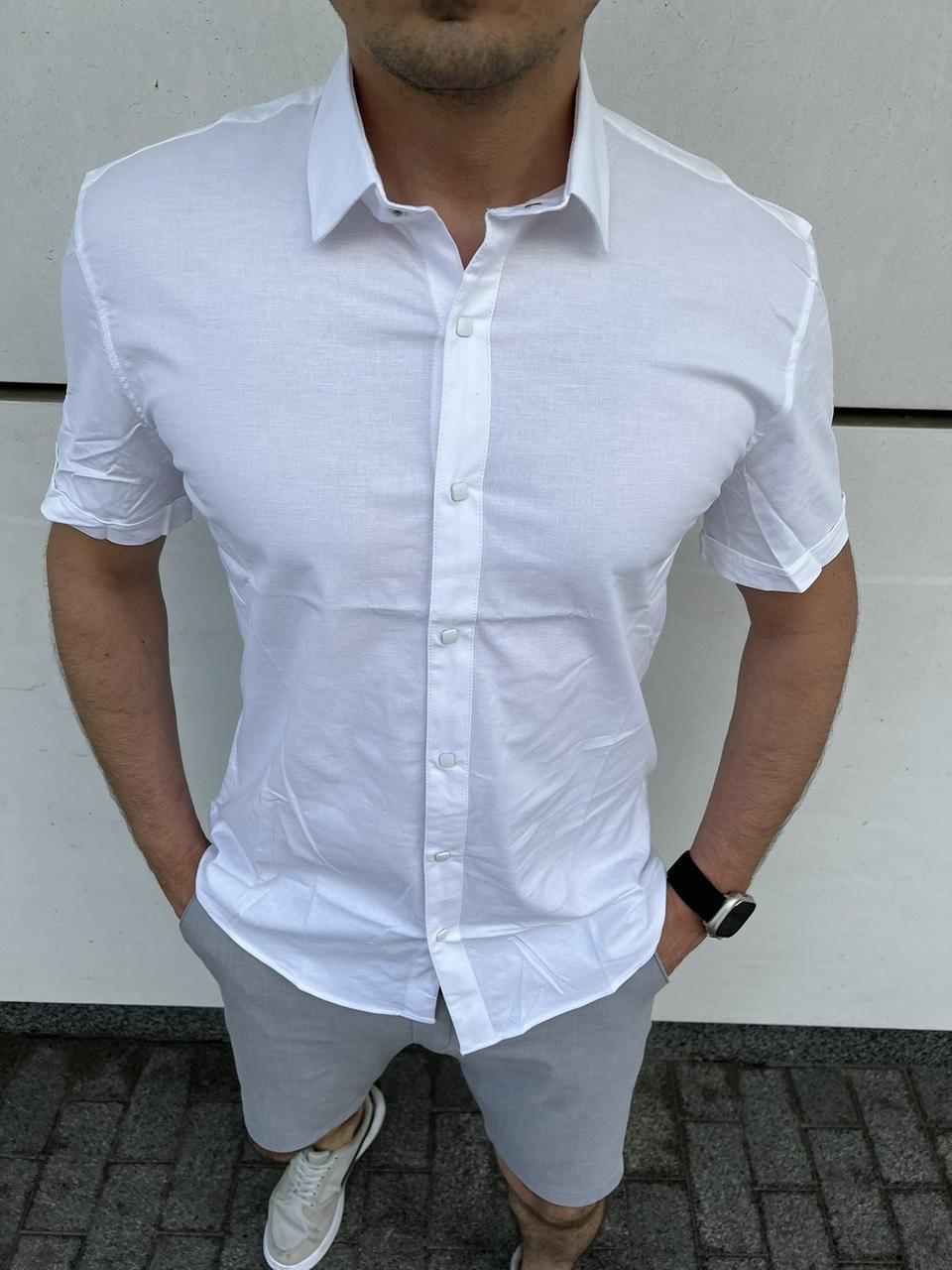 Сорочка чоловіча ARMA L-XXL арт.1435, Колір Білий, Міжнародний розмір L, Розмір чоловічого одягу (RU) 48