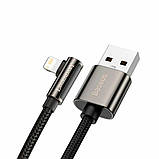 Кабель Baseus Legend Series Elbow Fast Charging Data Cable USB to iP 2.4A 2m Black, фото 3