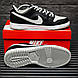 Чоловічі Кросівки Nike SB Dunk Low Black White 43-44-45, фото 5