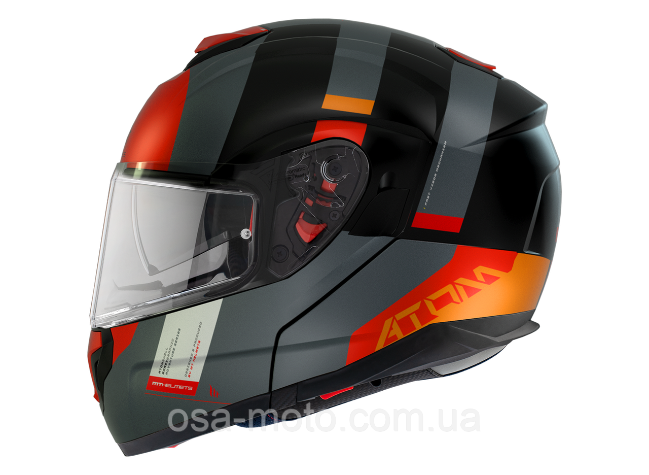 Мотошолом MT ATOM SV Gorex B4 Matt Orange