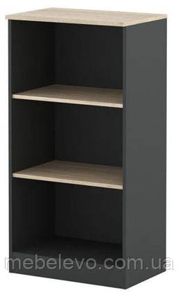 Тумба-стелаж Офіс Нью KOM60  1170х600х400мм антрацит + дуб сонома  Гербор, фото 1