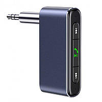Bluetooth-ресивер Usams US-SJ519 3.5DC Mini Car Wireless Audio Receiver BT5.0 Grey