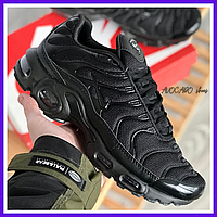 Кроссовки мужские и женские Nike air max TN+ black / Найк аир макс ТН+ черные / найки tn тн плюс