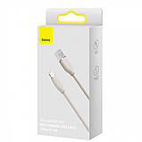 Кабель Baseus Jelly Liquid Silica Gel Fast Charging Data Cable USB to iP 2.4A 1.2m Pink, фото 5