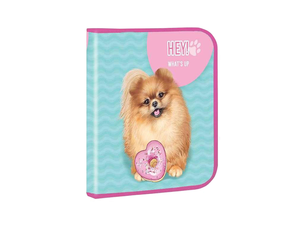 Папка для зошитів А5 Kidis What's up картонна на блискавці (рус) арт.14061, фото 1