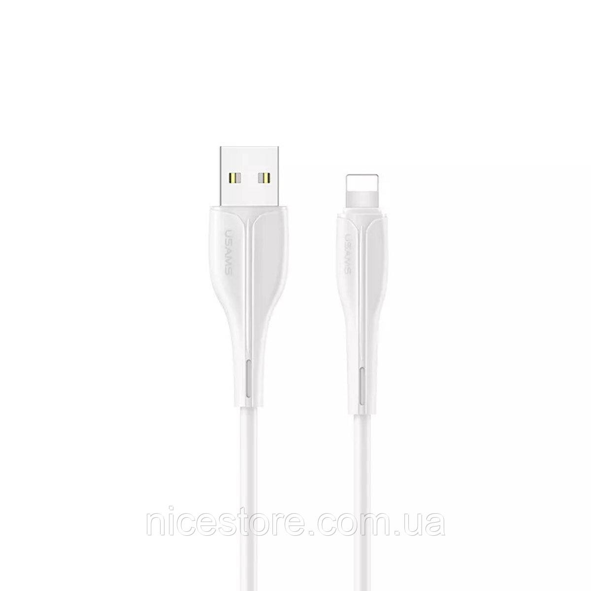Кабель Usams US-SJ371 U38 Lightning Charging and Data Cable 1m White