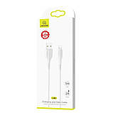 Кабель Usams US-SJ371 U38 Lightning Charging and Data Cable 1m White, фото 3