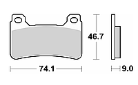 Тормозные колодки SBS 809DS2