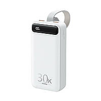 Зовнішній акумулятор REMAX Bole Series 20W+22.5W PD+QC Fast Charging Power Bank  30000mAh RPP-522 White
