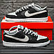 Чоловічі Кросівки Nike SB Dunk Low Black Grey 44, фото 4