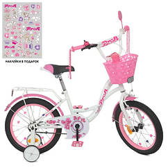 Велосипед дитячий 2-х кол. 18д. PROF1 Y1821-1 Butterfly (pink)