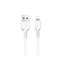Кабель HOCO X13 USB to iP 2.4A, 1m, PVC, PVC connectors, White