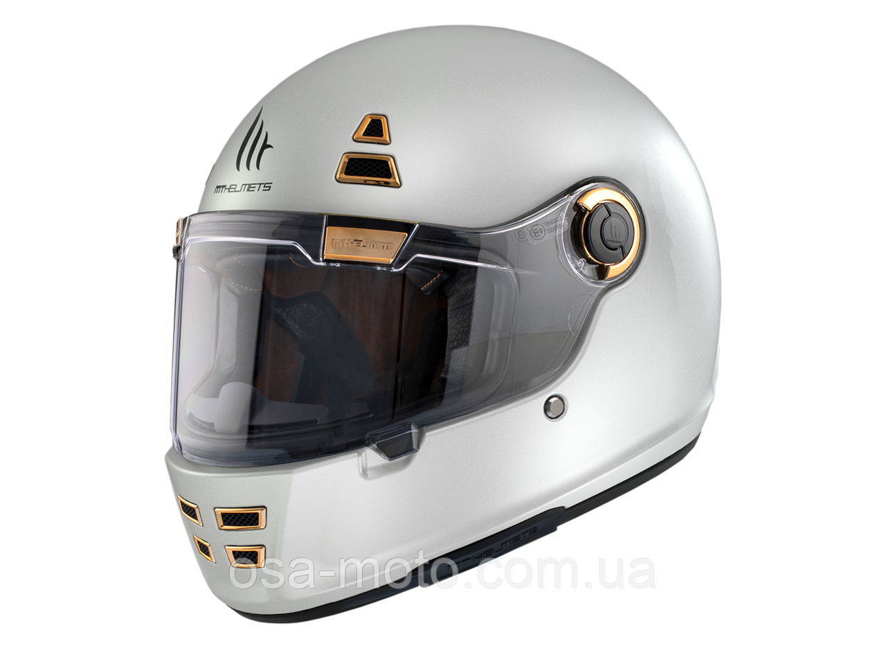 Мотошолом MT Jarama Solid Gloss White