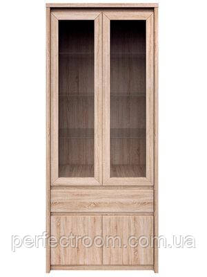 Вітрина висока WIT WYS 2D2W1S Нортон дуб сонома  211*88*40 см