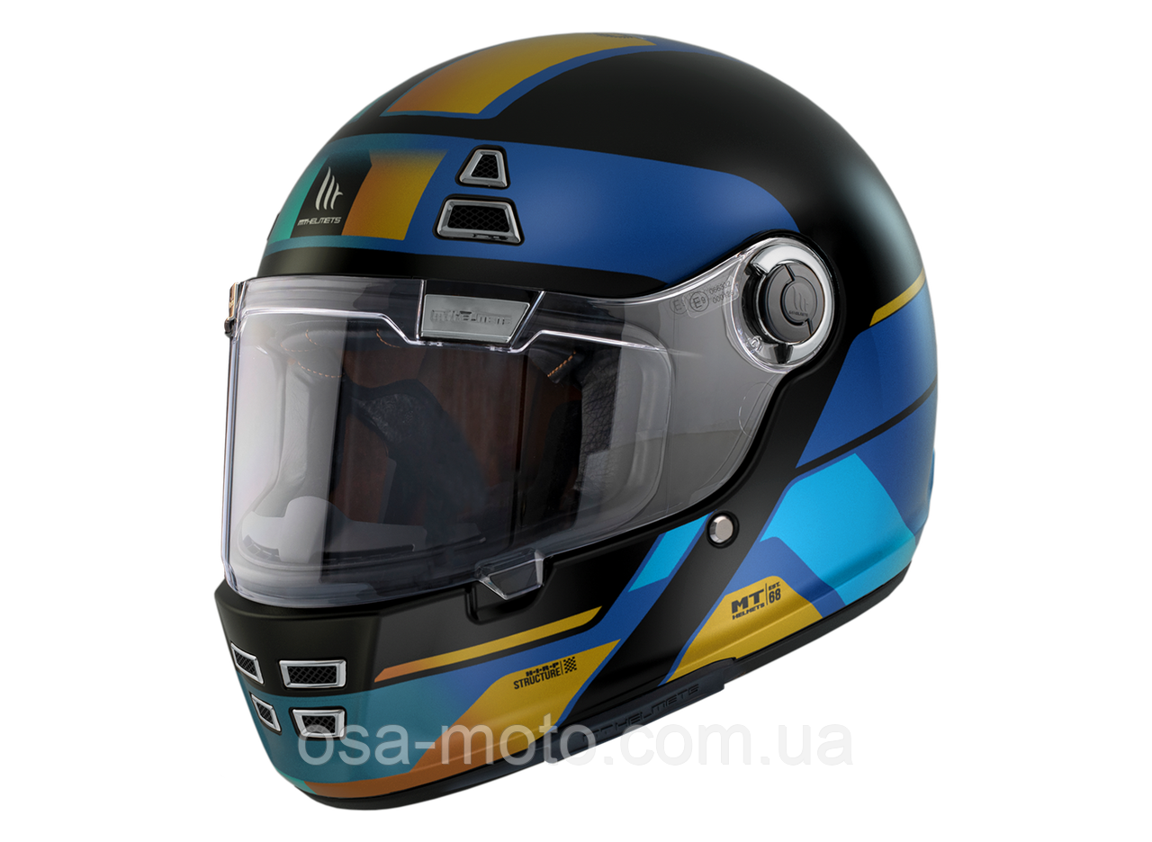 Мотошолом MT Jarama 68TH C7 Matt Blue
