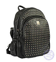 Рюкзак с шипами небольшого формата - черный - 7319