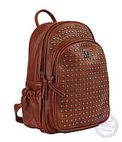 Рюкзак с шипами небольшого формата - рыжий - 7319