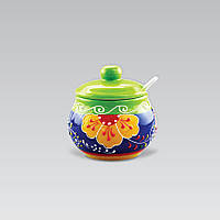 Цукорниця з ложкою керамічна Maestro MR-20007-09 Банка для сипких продуктів Банка для зберігання цукру