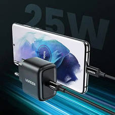 Зарядний пристрій Ugreen CD250 USB Type-C 25 Вт PD кабель USB Type-C to Type-C 2м, фото 4