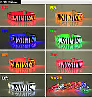 СВЕТЯЩИЙСЯ БРАСЛЕТ Светоотражающий Велоспорт ДЛЯ ночного бега, фестивалей, концертов, ДИСКОТЕК «Зебра»* Красный свет
