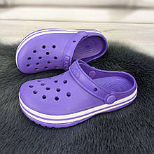 Кроки сабо підліткові для дівчинки фіолетові Dago Style 1228-3