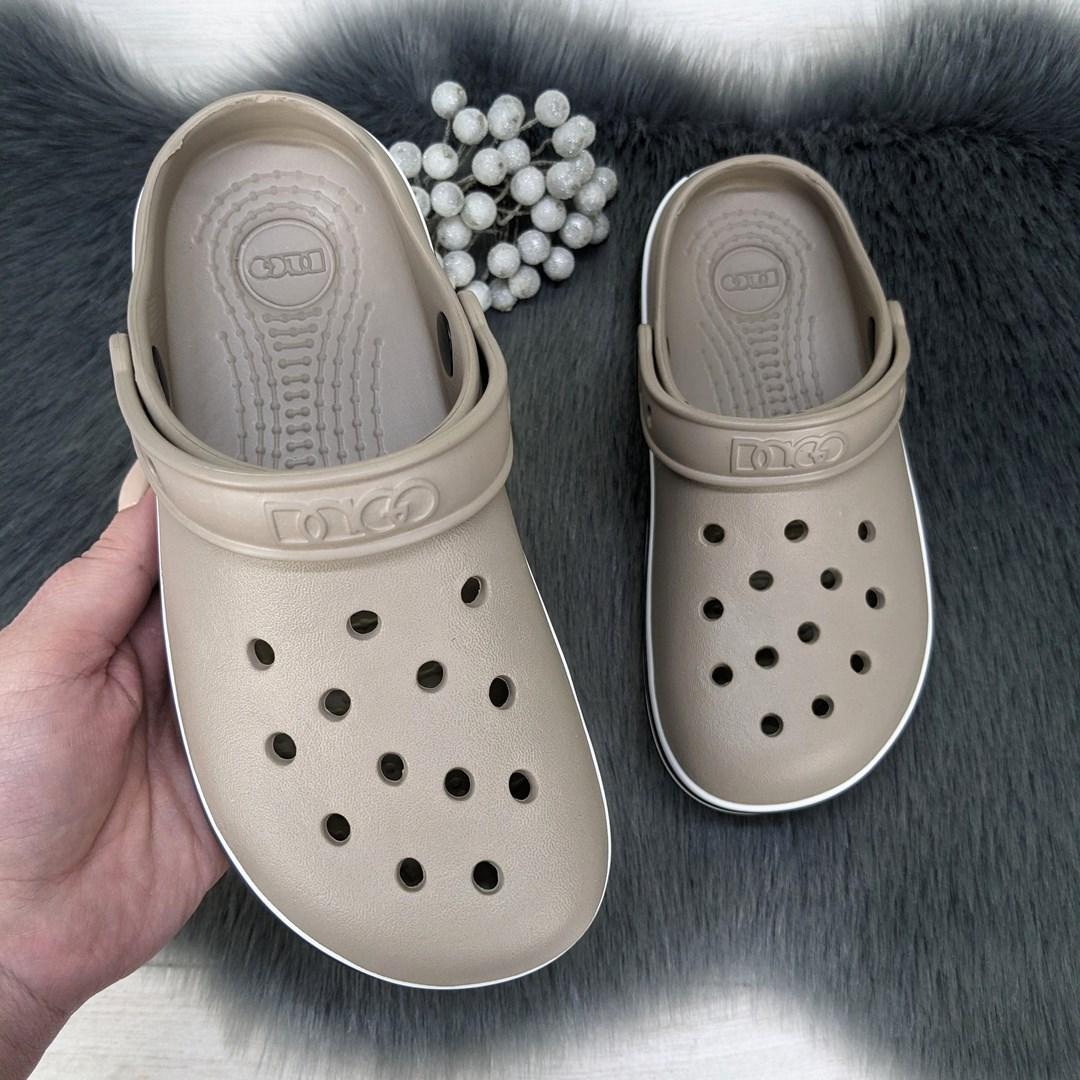 Купить Кроксы сабо подростковые для девочки или мальчика бежевые Dago ...