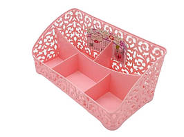 Органайзер пластиковий для зберігання косметики та дрібниць Ажур PYR043 на 5 відділень 25*13 cm H 11 cm