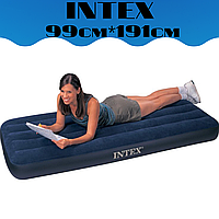 Надувной матрас Intex 99*191*25 одноместный для пляжа, для сна, в палатку односпальный 68757