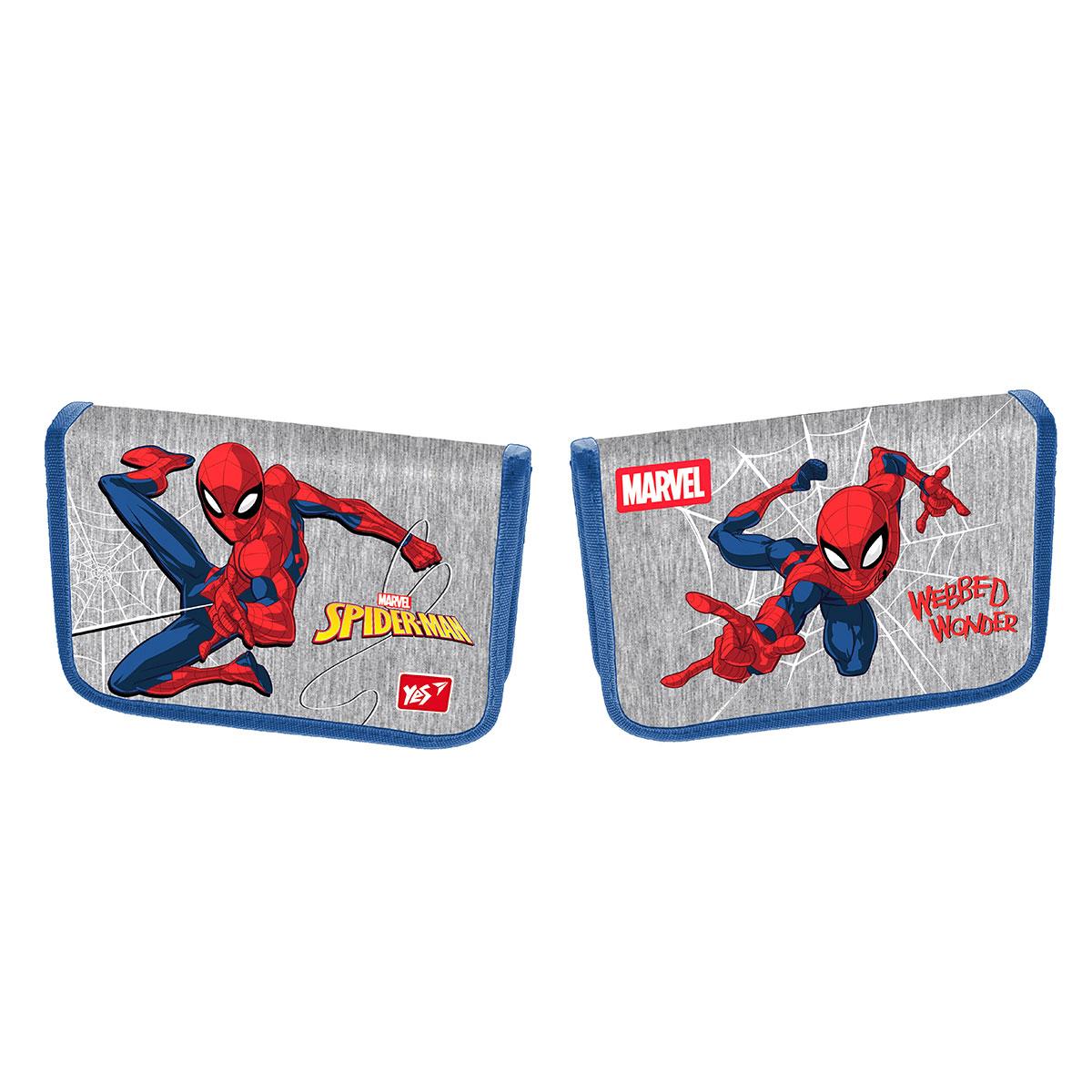 Пенал твердий YES одинарний з двома клапанами HP-04 Marvel Spiderman