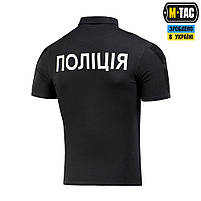 M-Tac поло тактичне Поліція з світловідбивним написом та нашивкою 65/35 Black, фото 5