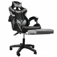 Вращающееся игровое кресло с подставкой для ног EC GAMING KO02CZ, Кресло для геймеров, Регулируемое игровое