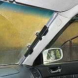 Автомобільна сонцезахисна шторка на лобове скло від сонця Складна шторка на присосках для машини, фото 4