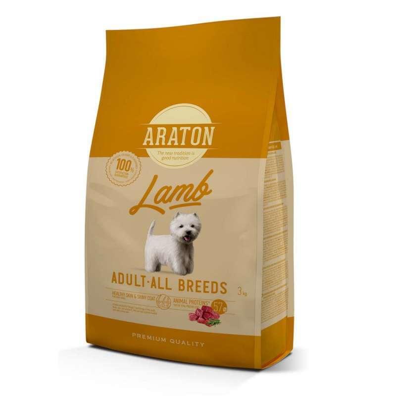 Сухий корм для дорослих собак усіх порід Araton Lamb Adult All Breeds з ягнятком і рисом 3 кг