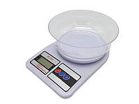 Весы бытовые кухонные до 10 кг Электронные весы кулинарные для взвешивания продуктов со съемной чашей SF400