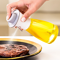 Универсальный стеклянный распылитель для масла, уксуса и соусов OIL BOTTLE емкостью 150 мл (серый)
