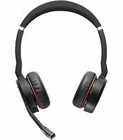 Гарнитура беспроводная USB + Bluetooth Jabra Evolve 75 MS Stereo (7599-832-109) с шумоподавлением черные бу