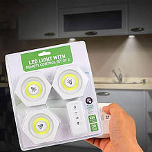 Світильники LED light with Remote Control Set Romb з пультом та таймером, 3 шт.
