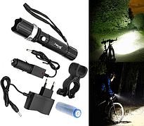 Велофонар акумуляторний із кріпленням на кермо велосипеда яскравий потужний