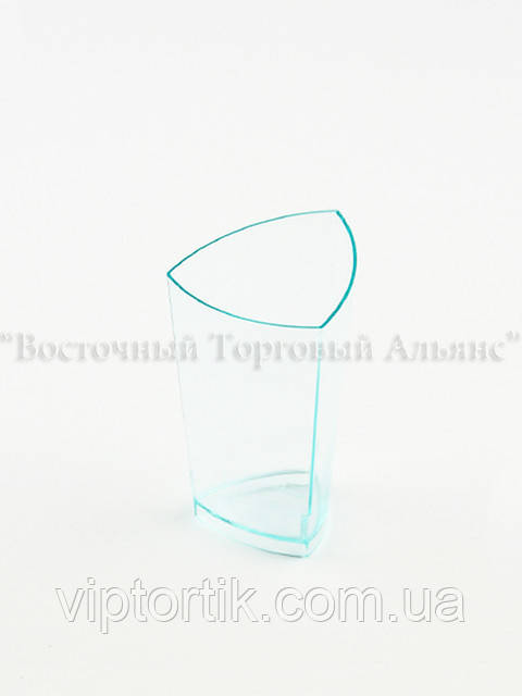 Стакан для десерту БІЖУ — Тригранний Прозорий — 70 мл, фото 1