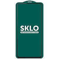 Защитное стекло SKLO 5D (full glue) (тех.пак) для Samsung Galaxy S22, Черный