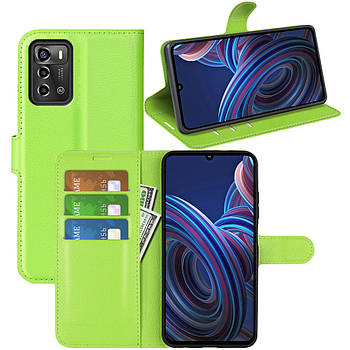 Чохол-книжка Litchie Wallet для ZTE Blade A72 4G Light Green